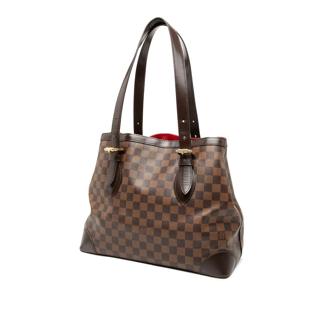 Louis Vuitton Damier Ebene Hampstead MM Brown Good - Back View