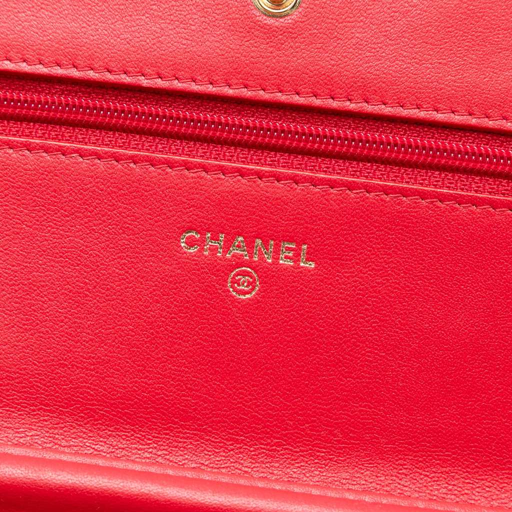 Chanel Caviar CC Filigree Wallet On Chain - 5