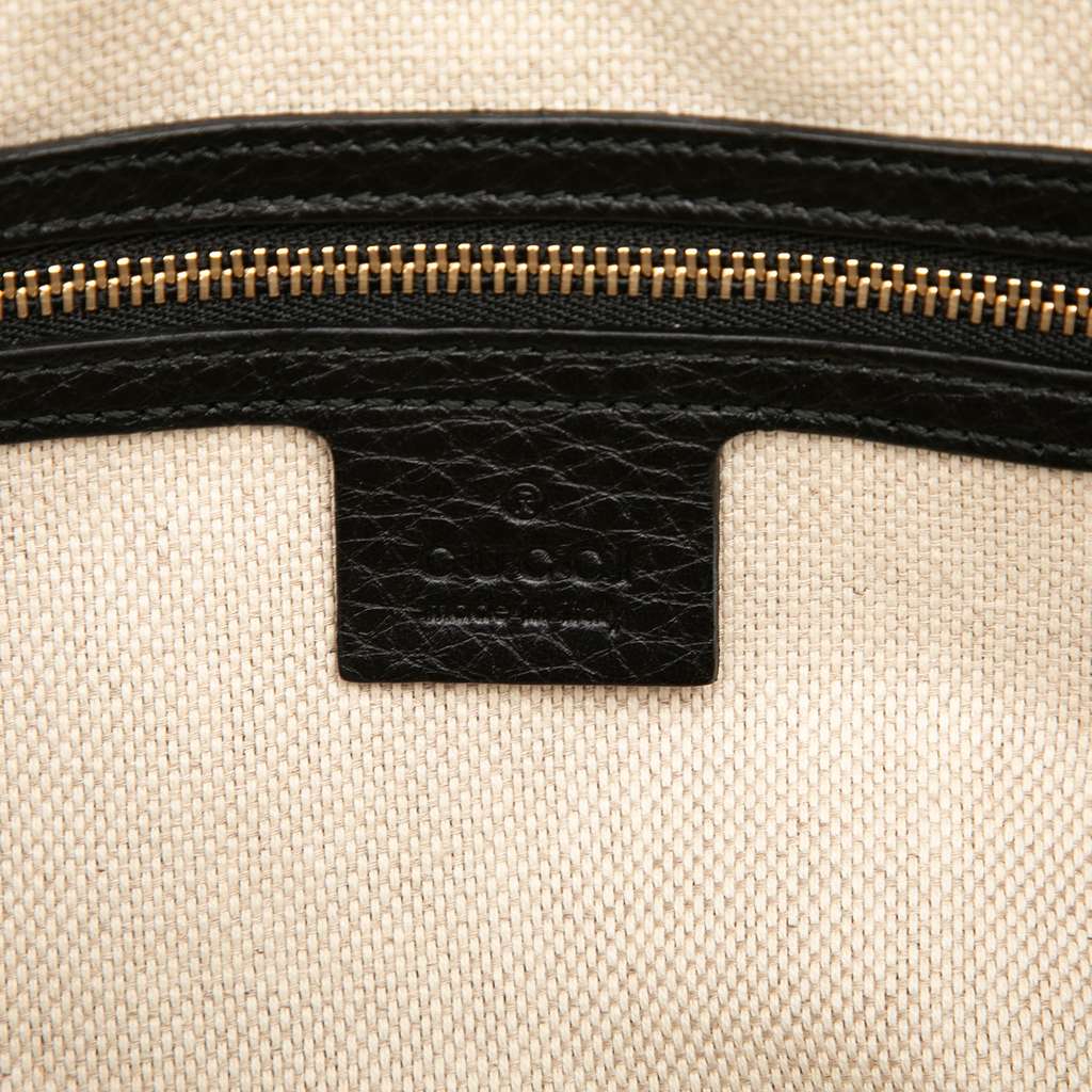 Gucci Pebbled Leather Soho Chain Zip Shoulder Bag - 5