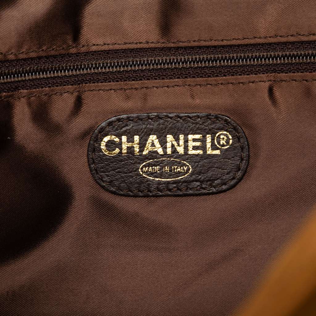 Chanel Suede Logo Zip Tote - 5