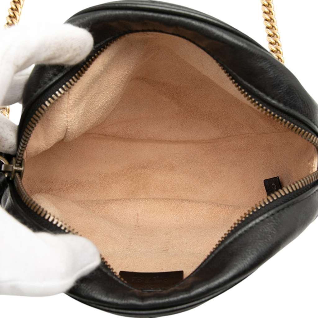Gucci Mini GG Marmont Matelasse Leather Round Crossbody - 4