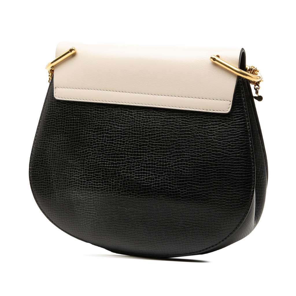 Chloé Small Bicolor Smooth and Grained Calfskin Drew Crossbody - 2