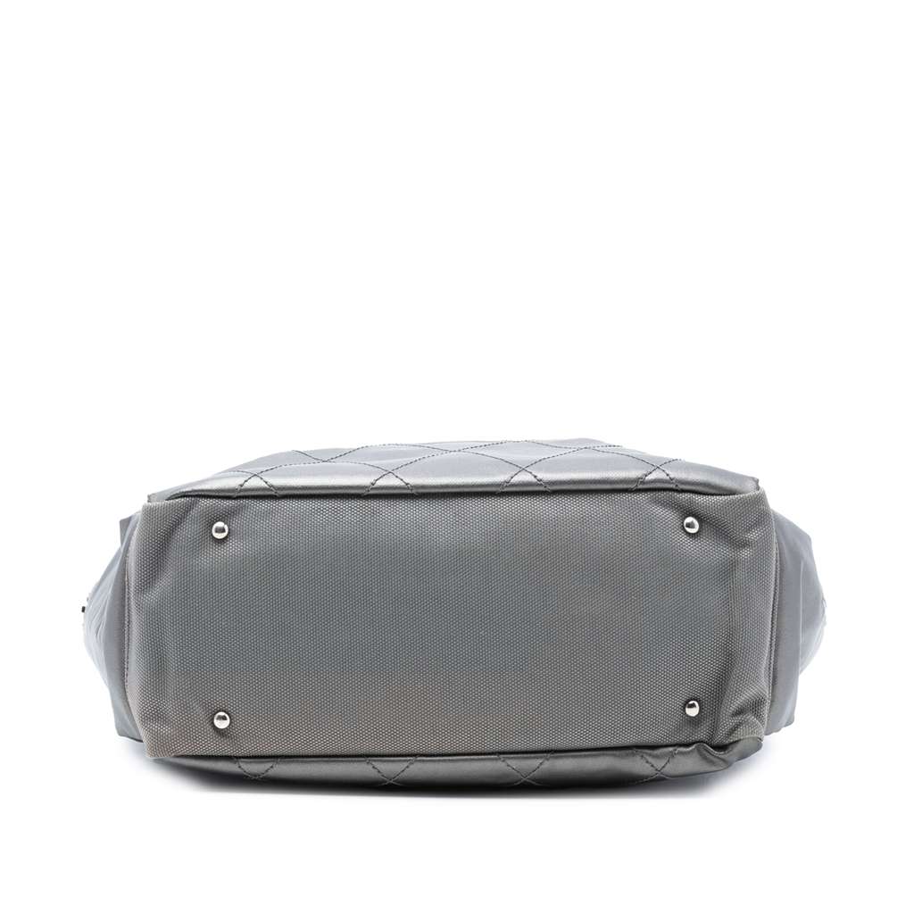 Chanel Large Bicolor Quilted Coated Canvas Paris Biarritz Tote - 3