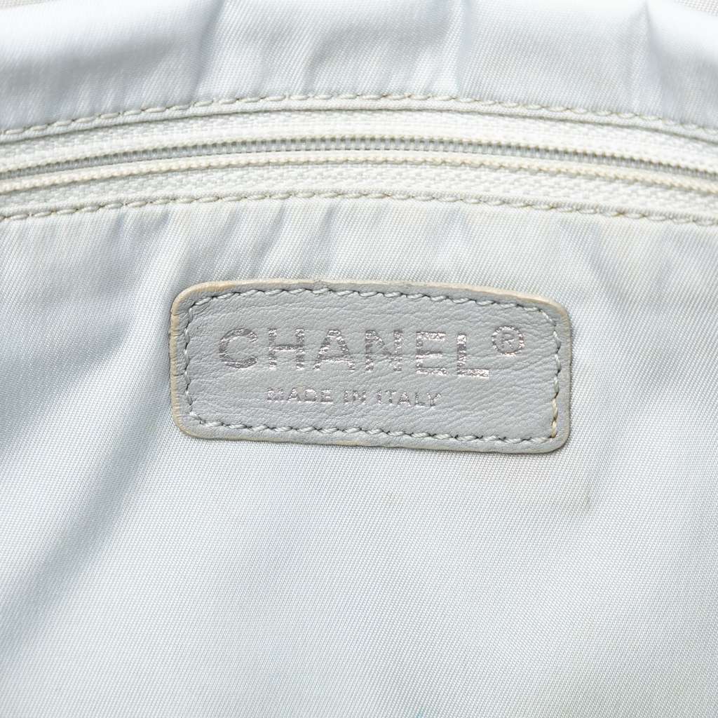 Chanel Large Bicolor Quilted Coated Canvas Paris Biarritz Tote - 5