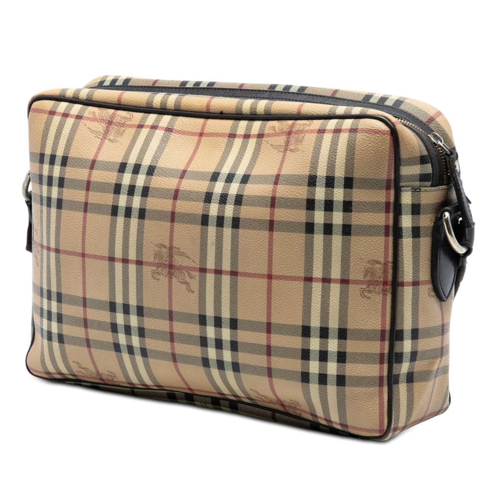 Burberry Haymarket Check Coated Canvas Messenger Bag - 2