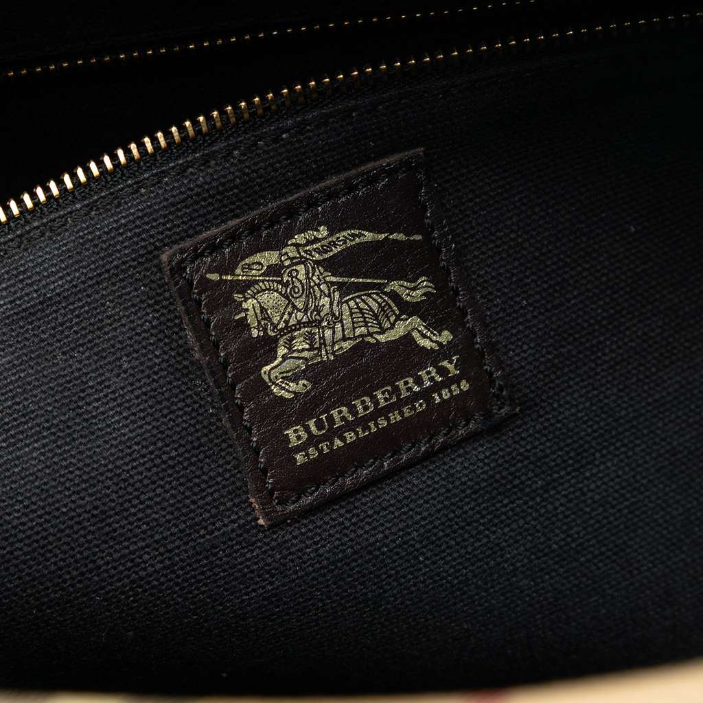 Burberry Haymarket Check Coated Canvas Messenger Bag - 5