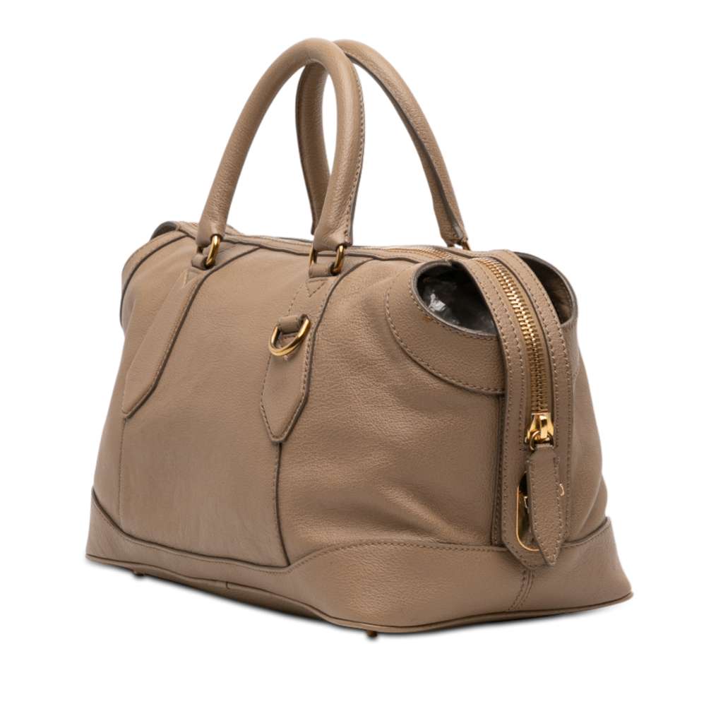 Burberry Medium Leather Kirley Satchel - 2