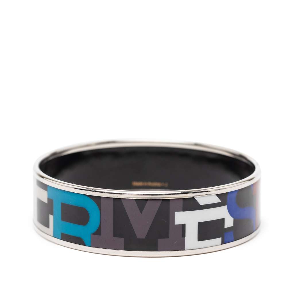 Hermès Wide Capitales Enamel Bangle 65 - 3