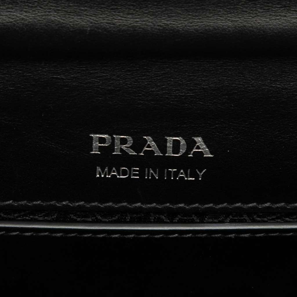 Prada City Calf Crystal Embellished Ribbon Bag - 5