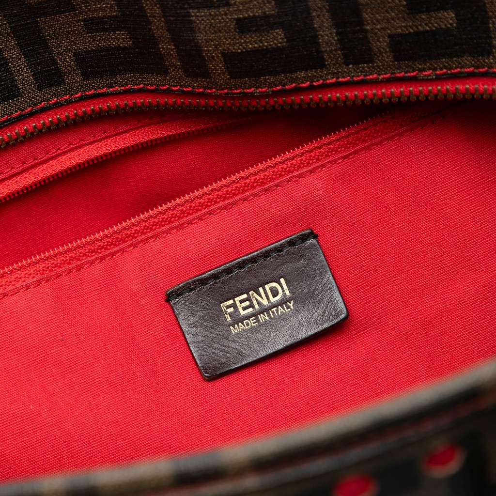 Fendi Medium Zucca Perforated Coated Canvas Roll Tote - 5