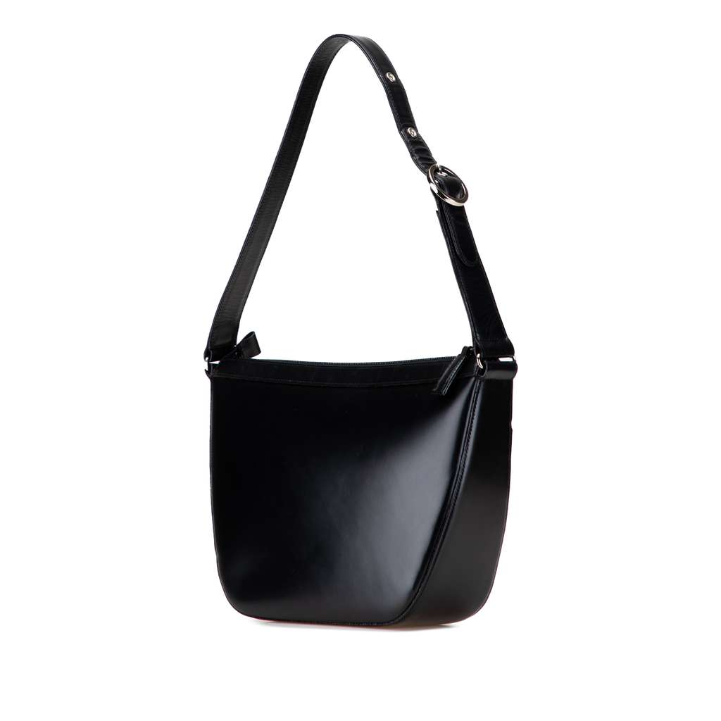 Burberry House Check Trimmed Leather Shoulder Bag - 2