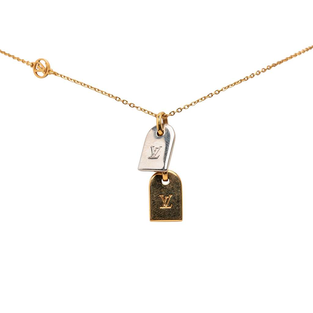 Louis Vuitton Gold Plated Nanogram Pendant Necklace - 2