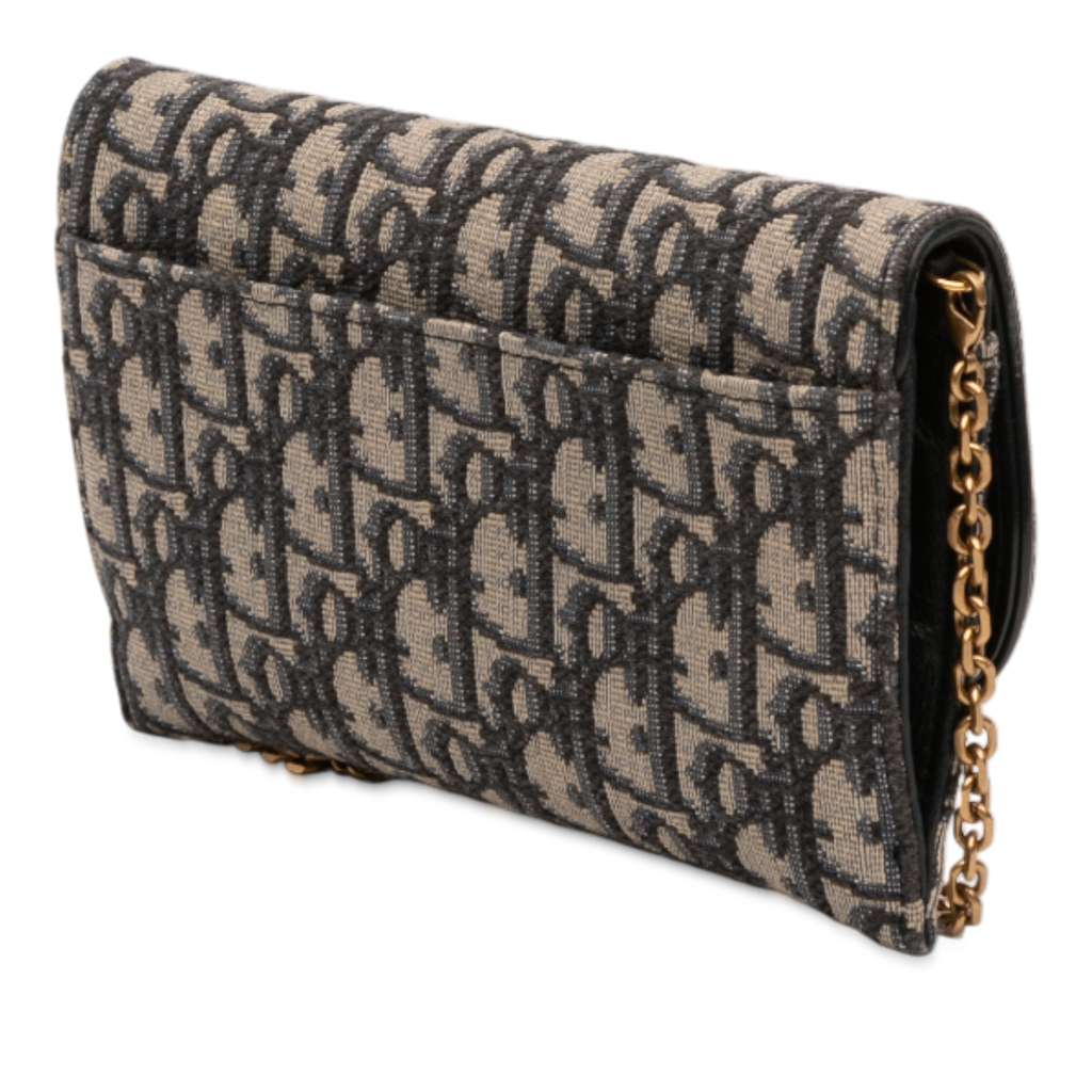 Dior Oblique Canvas Saddle Wallet On Chain - 2