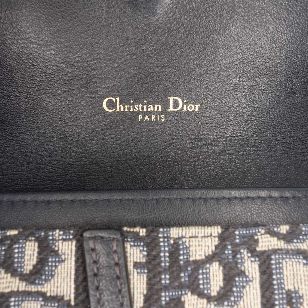 Dior Oblique Canvas Saddle Wallet On Chain - 5