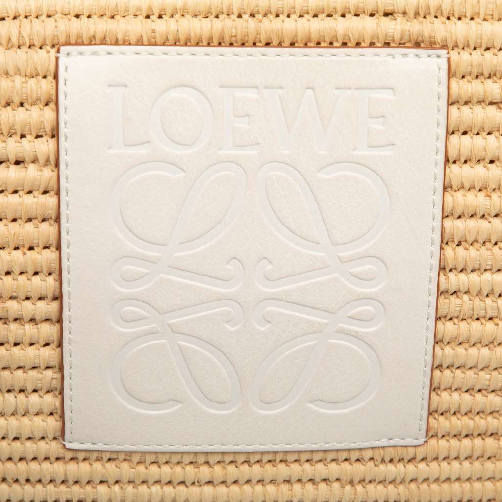 Loewe Small Raffia Square Basket Bag - 5