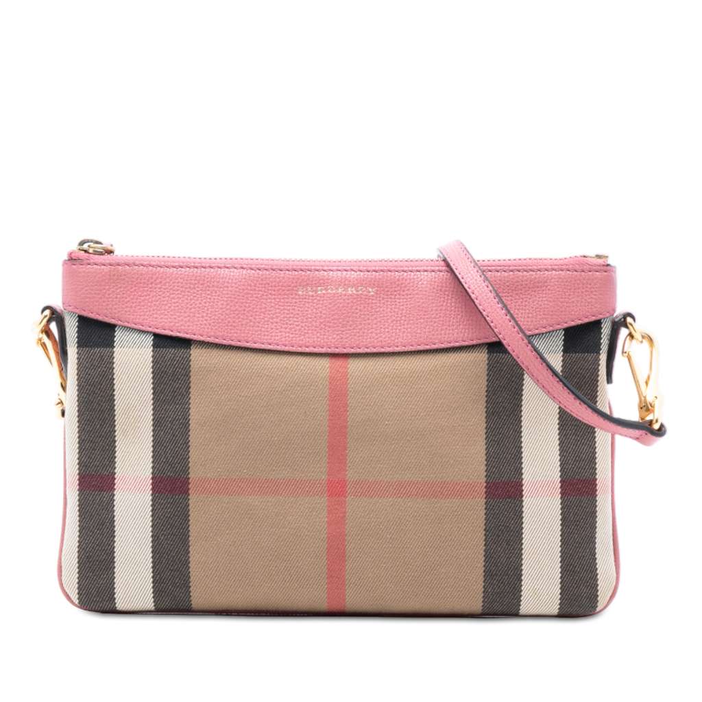 Burberry House Check Canvas Derby Peyton Crossbody