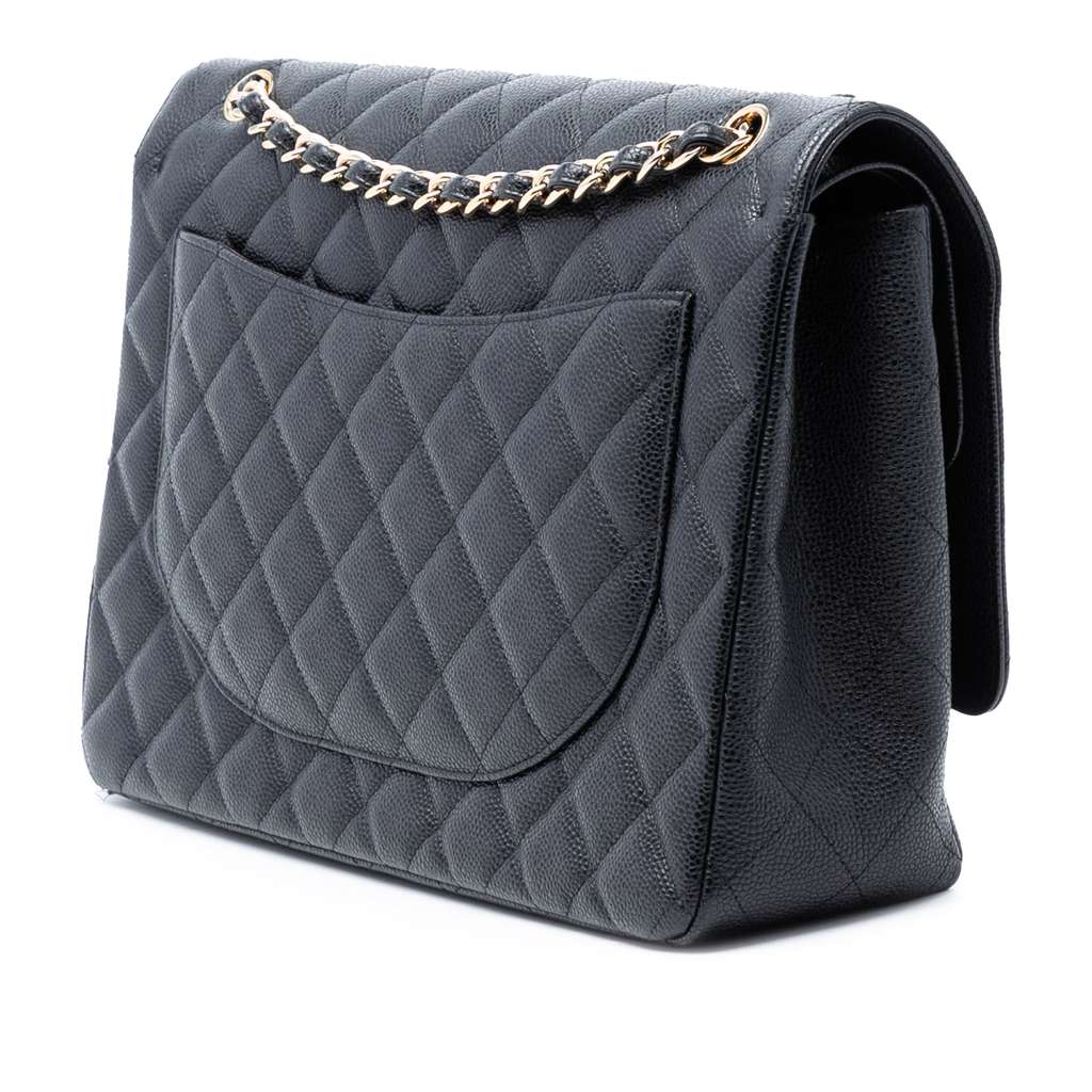 Chanel Maxi Classic Caviar Double Flap - 2