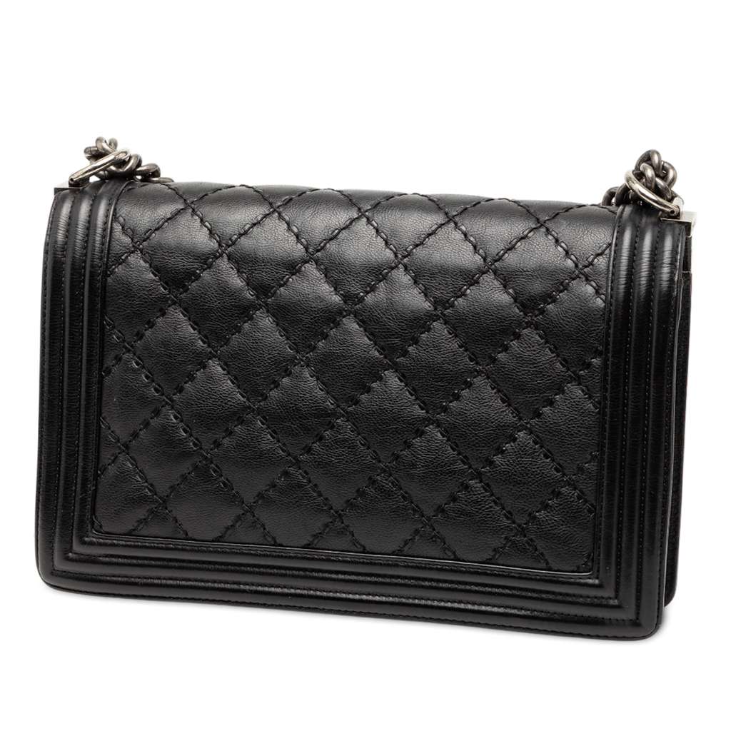 Chanel Medium Calfskin Double Stitch Boy Flap - 2