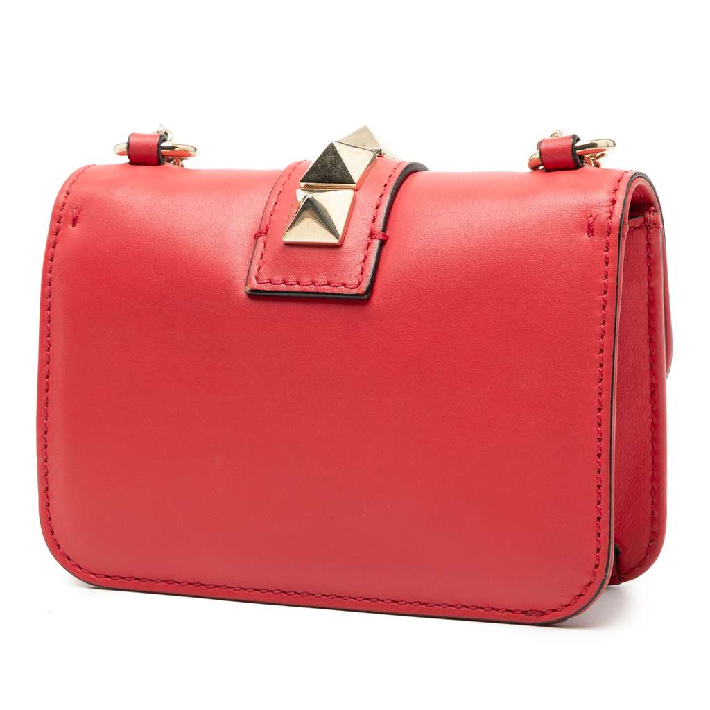 Valentino Mini Leather Rockstud Glam Lock Crossbody - 2