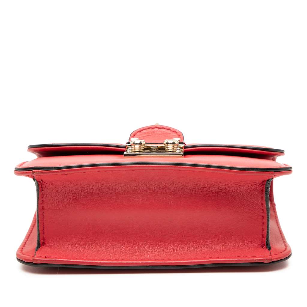 Valentino Mini Leather Rockstud Glam Lock Crossbody - 3