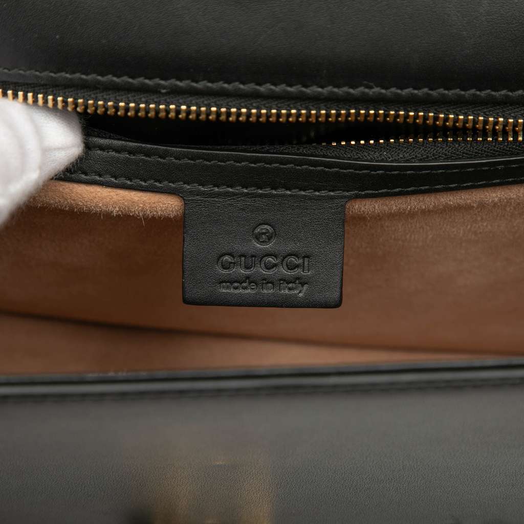 Gucci Small Leather Web Sylvie Satchel - 5