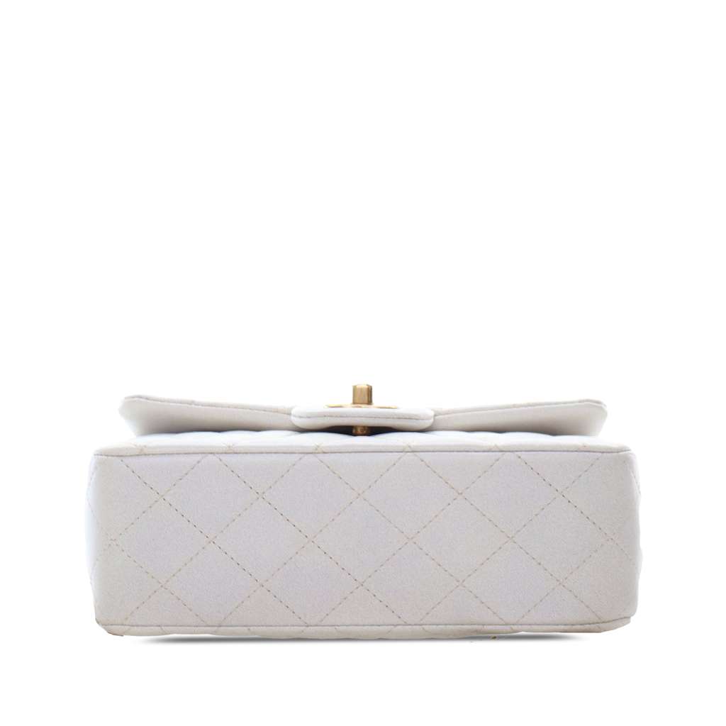 Chanel Mini Rectangular Quilted Iridescent Lambskin Top Handle Flap - 4