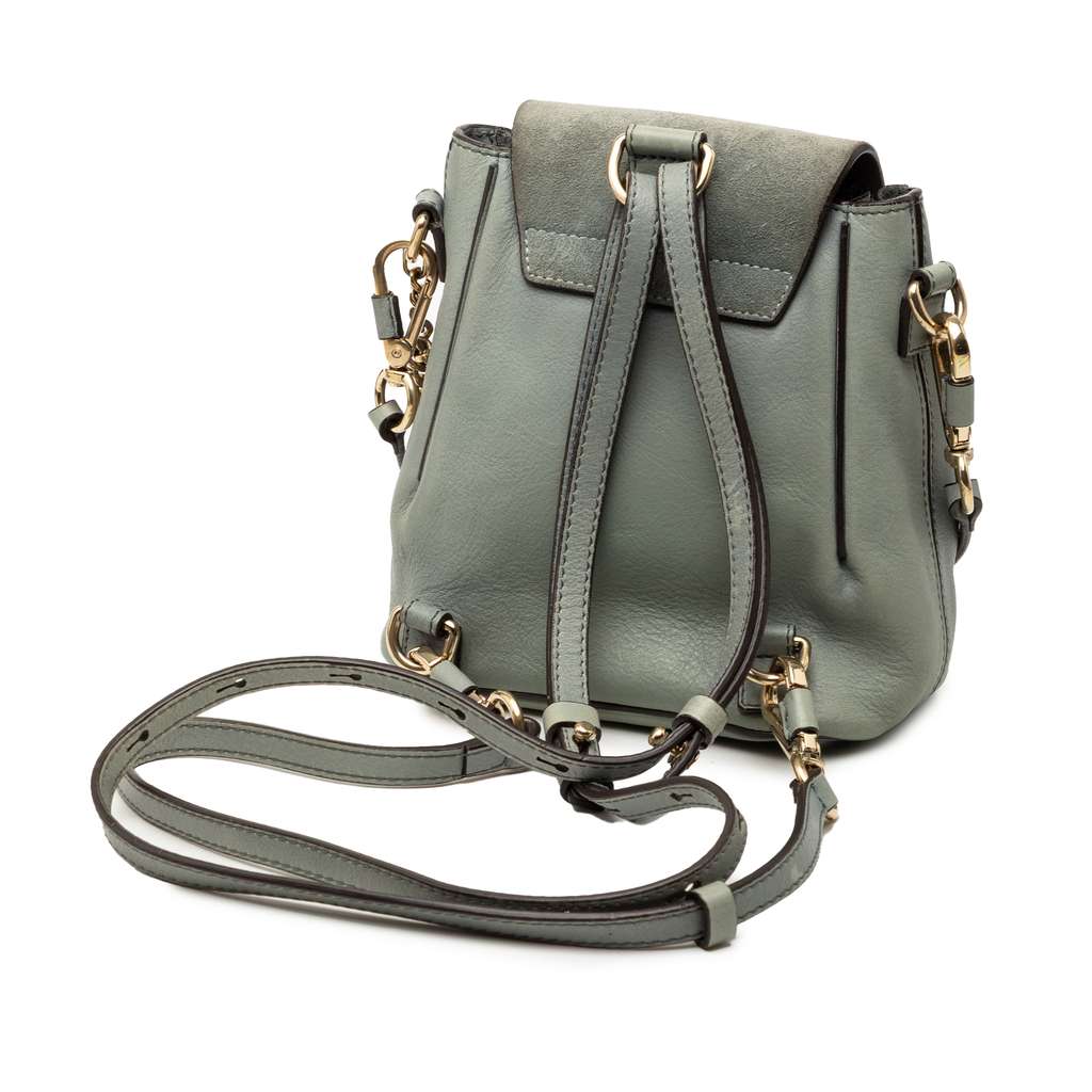 Chloé Mini Calfskin and Suede Faye Backpack - 2