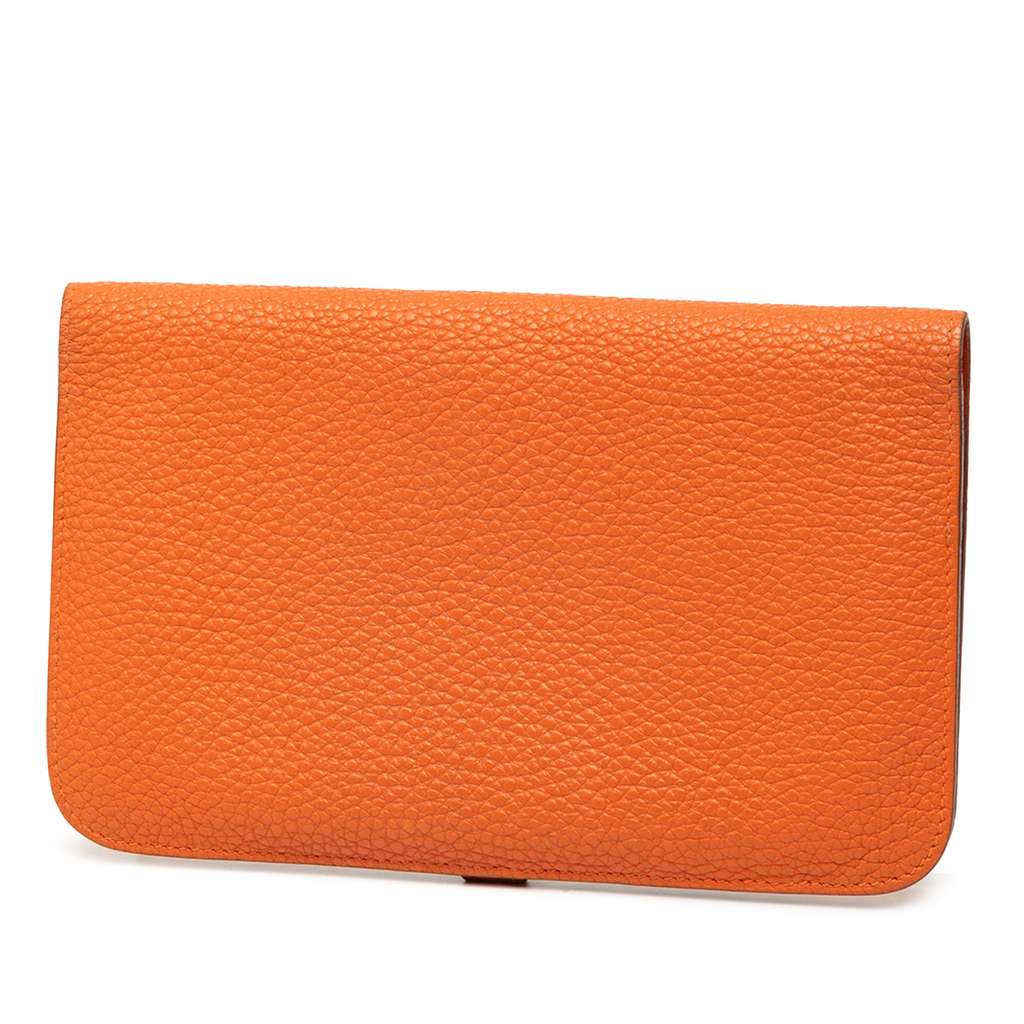 Hermès Clemence Dogon Duo Wallet GM - 2