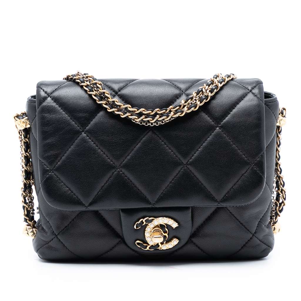 Chanel Mini Quilted Lambskin Crush on Chains Flap