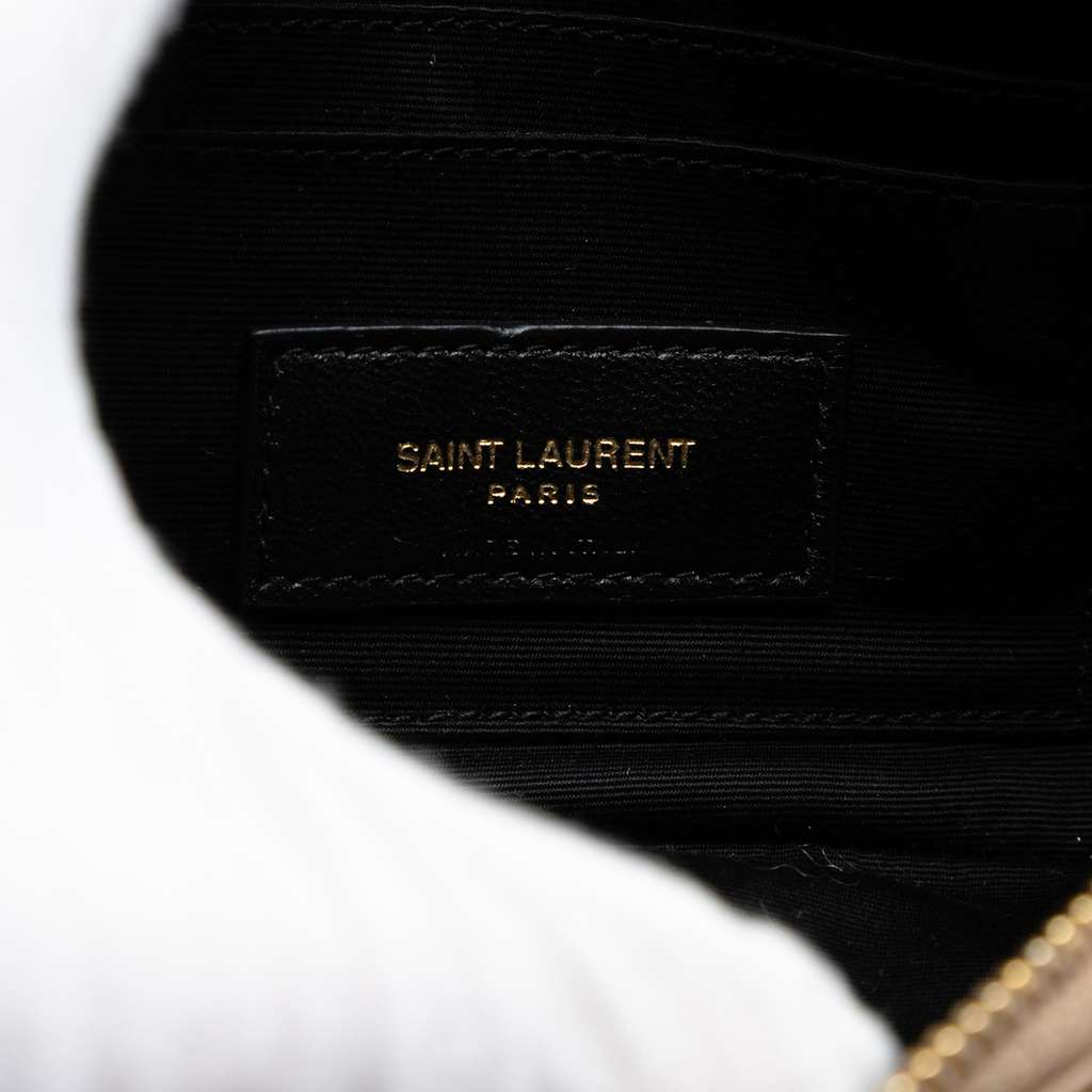 Saint Laurent Mini Quilted Lambskin Becky Double Zip Crossbody - 5