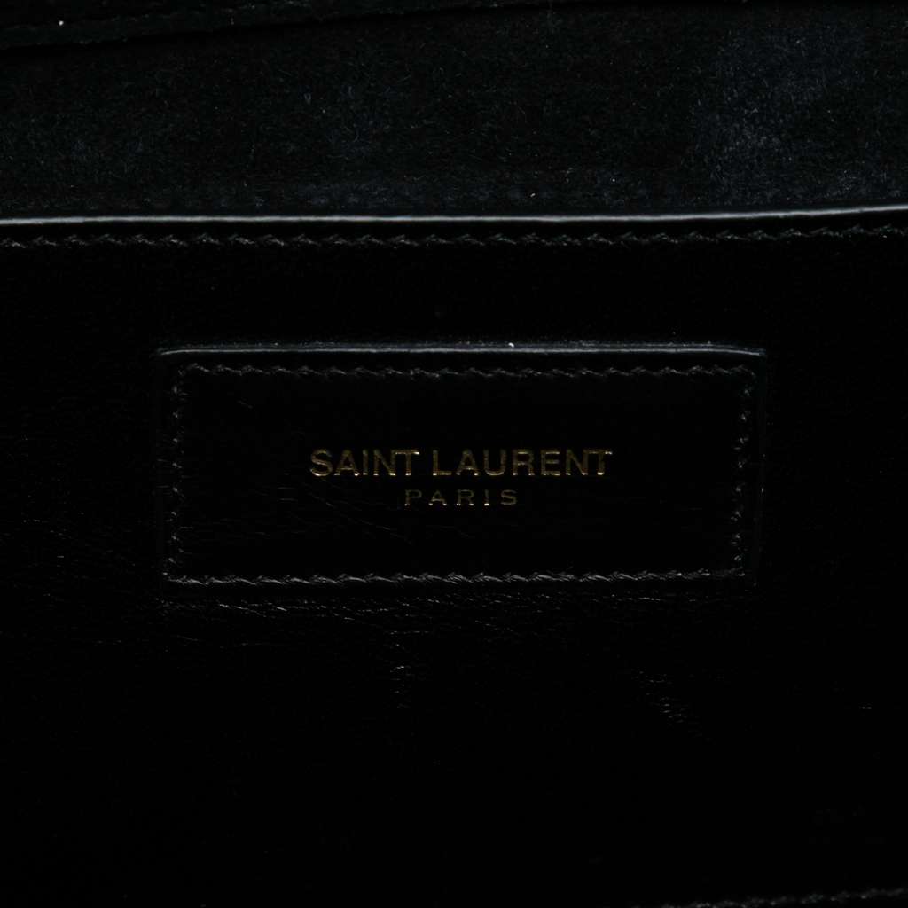Saint Laurent Metallic Calfskin Cassandre Clutch - 5