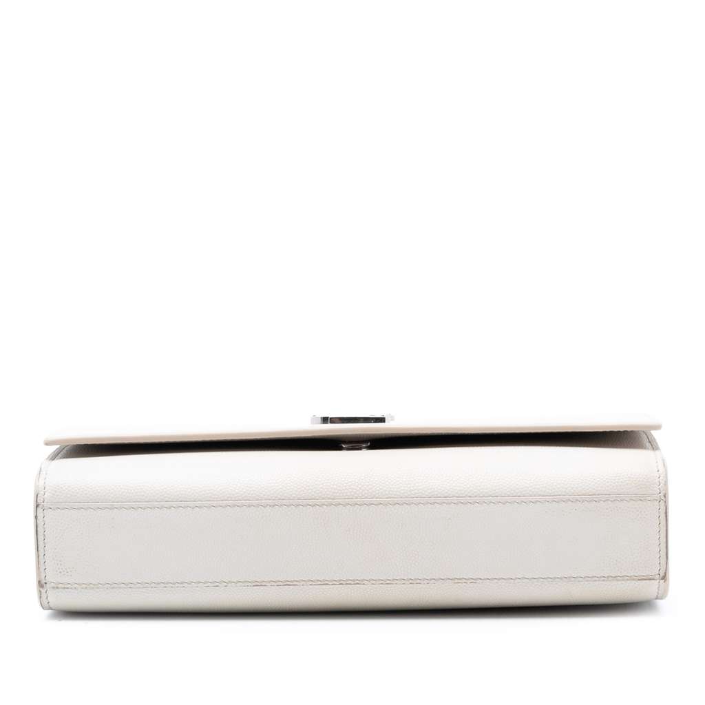 Saint Laurent Medium Grain De Poudre Monogram Kate Crossbody - 3