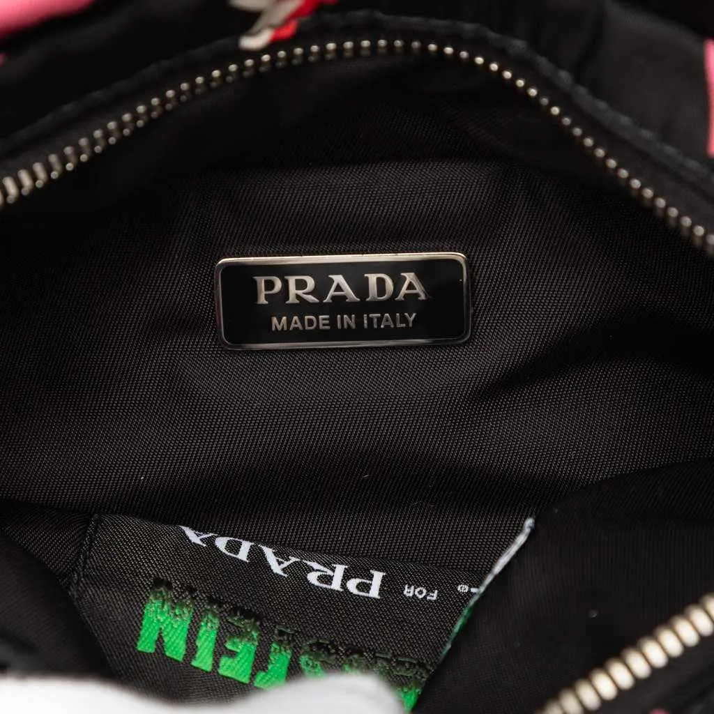Prada Universal Studios Mini Tessuto Frankenstein Tote Black Very good - Box View