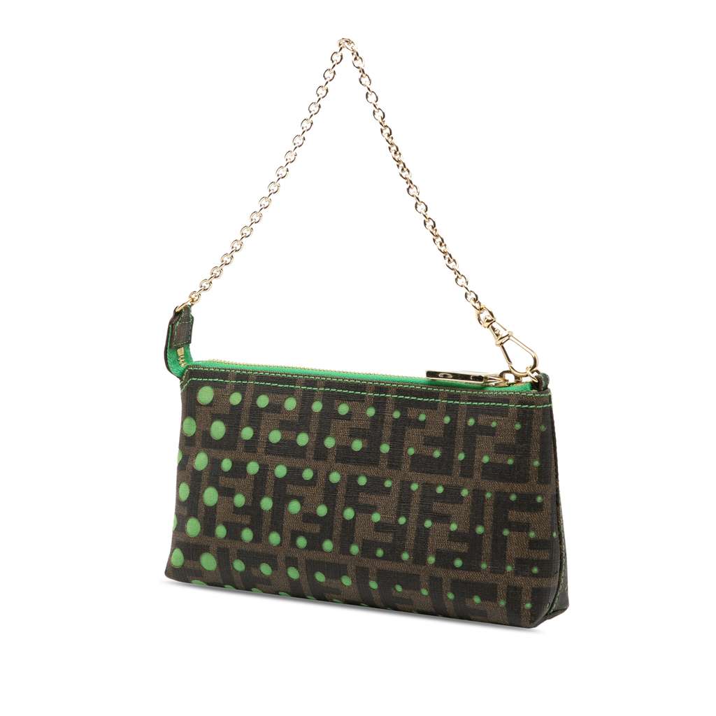 Fendi Zucca Spalmati Dots Chain Pochette - 2