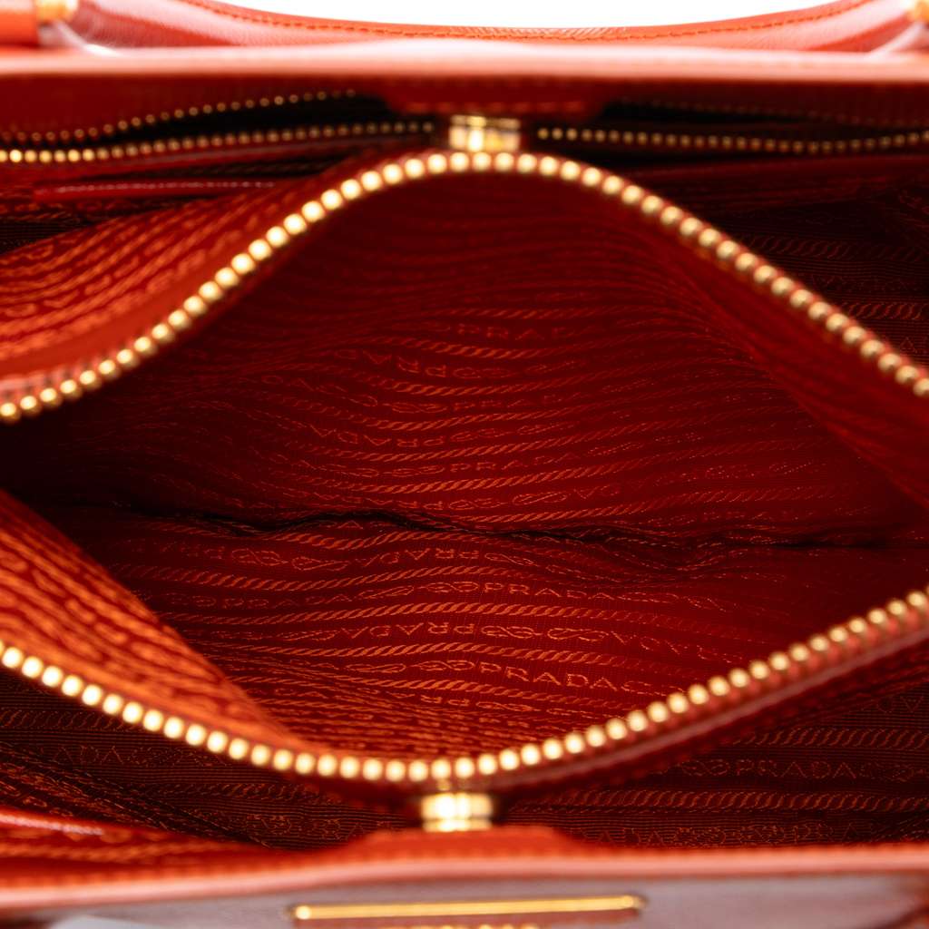 Prada Large Saffiano Vernice Galleria Satchel - 4