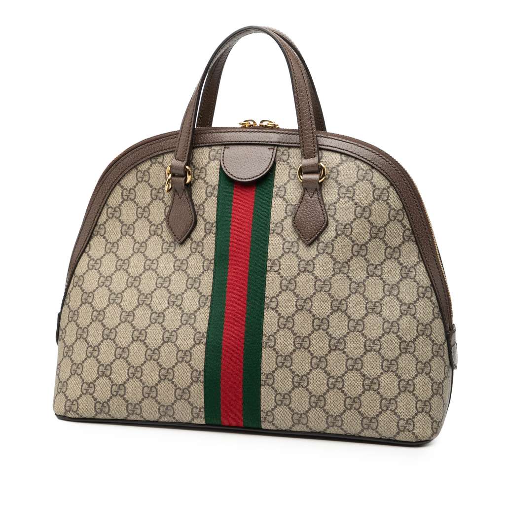 Gucci Medium GG Supreme Ophidia Web Satchel - 2