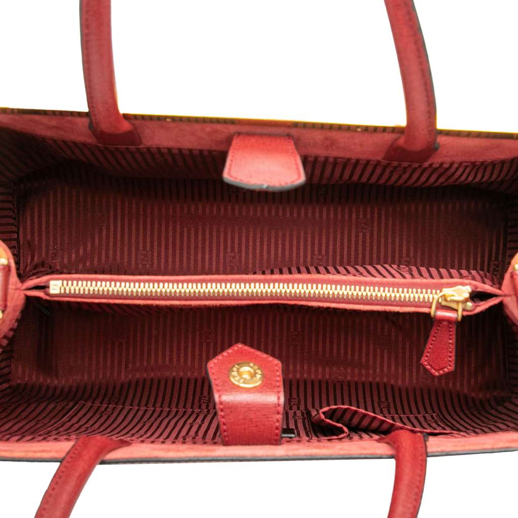 Fendi Medium Leather and Pony Hair 2Jours Satchel - 4