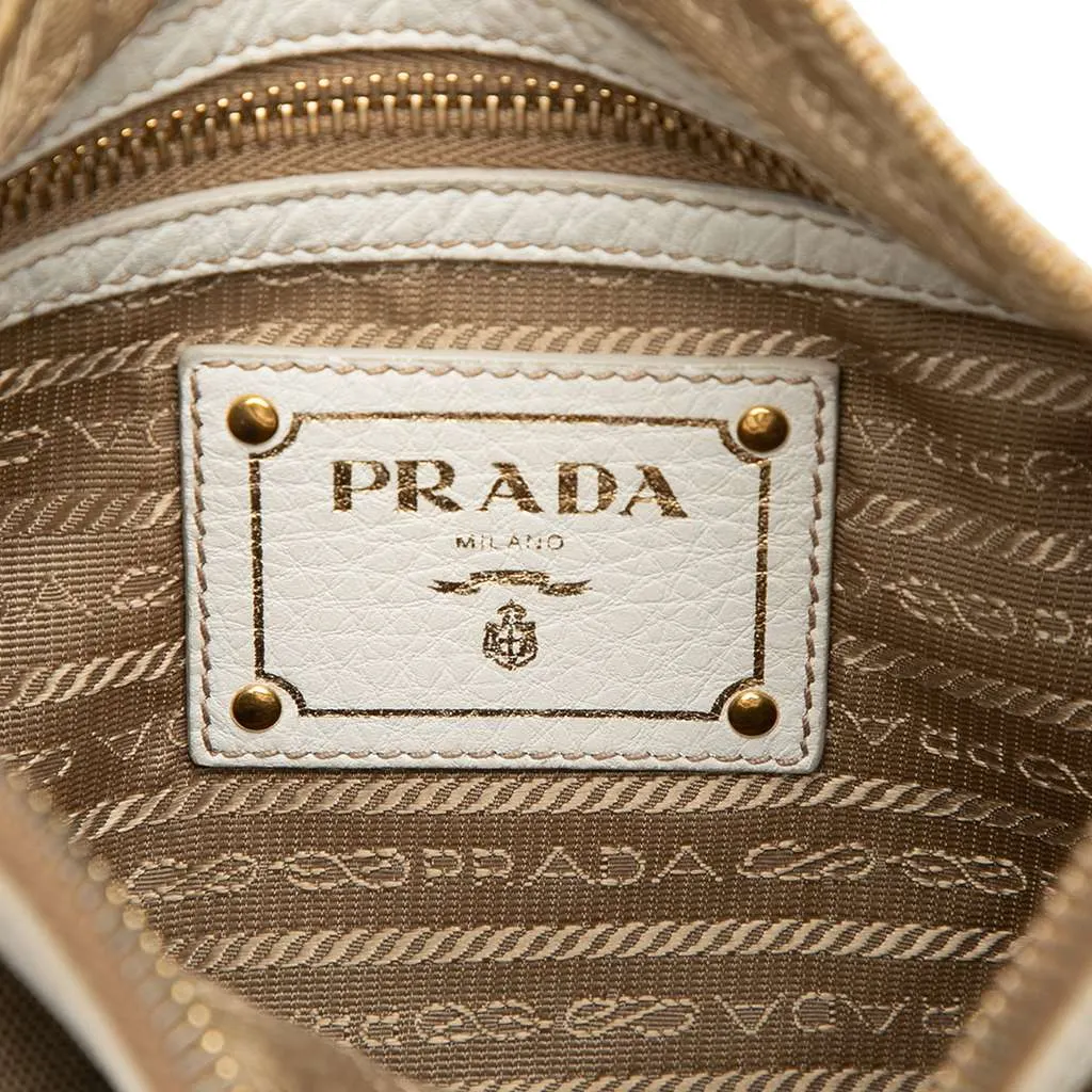 Prada Canvas Canapa Logo Crossbody Brown Canvas Good - Box View