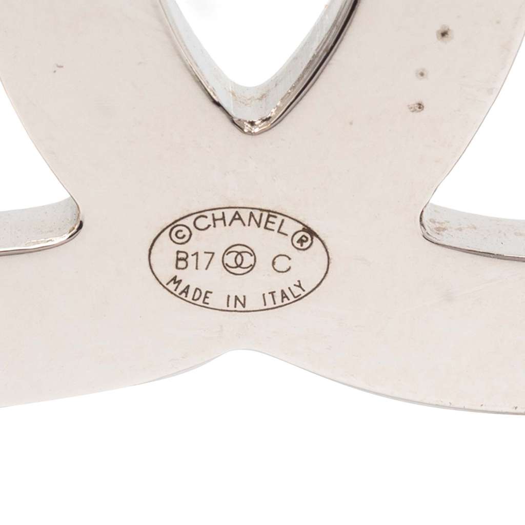 Chanel Silver Plated Enamel Faux Pearl Cactus Brooch - 3