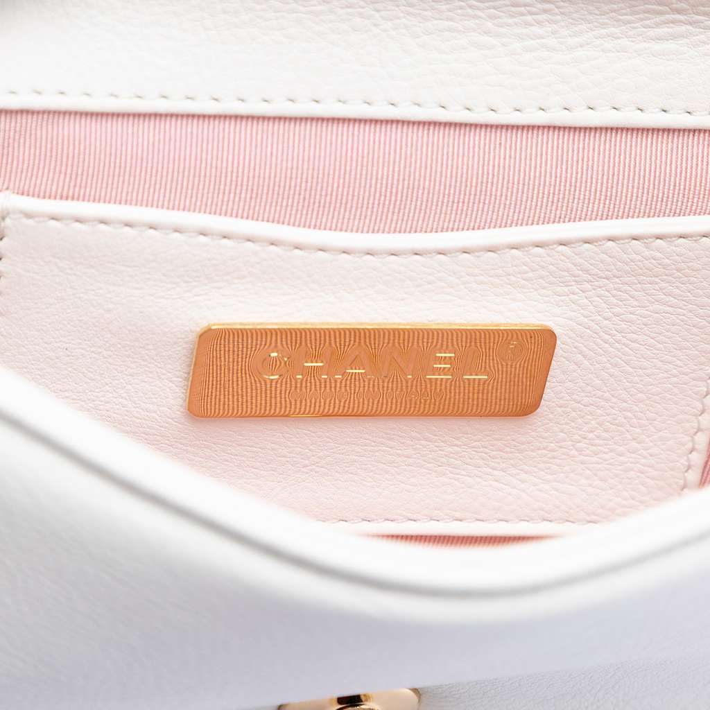 Chanel Small Quilted Calfskin Underline Saddle Flap - 5