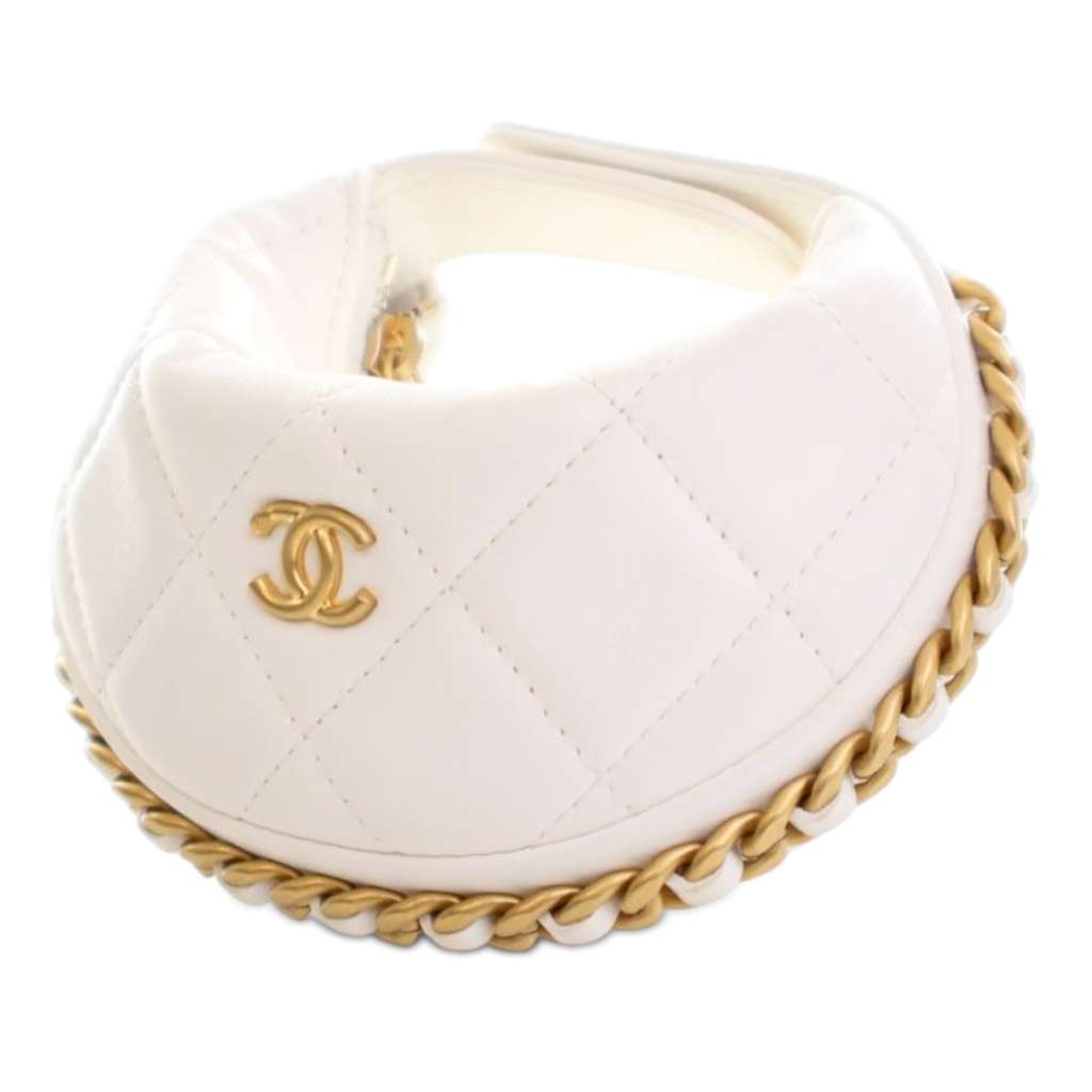 Chanel Mini Shiny Crumpled Quilted Lambskin Chain Around Pouch - 3