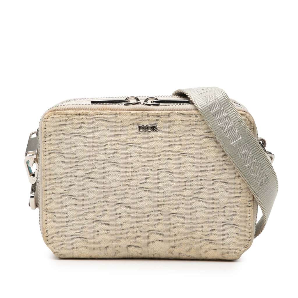 Dior Oblique Canvas Double Zip Crossbody