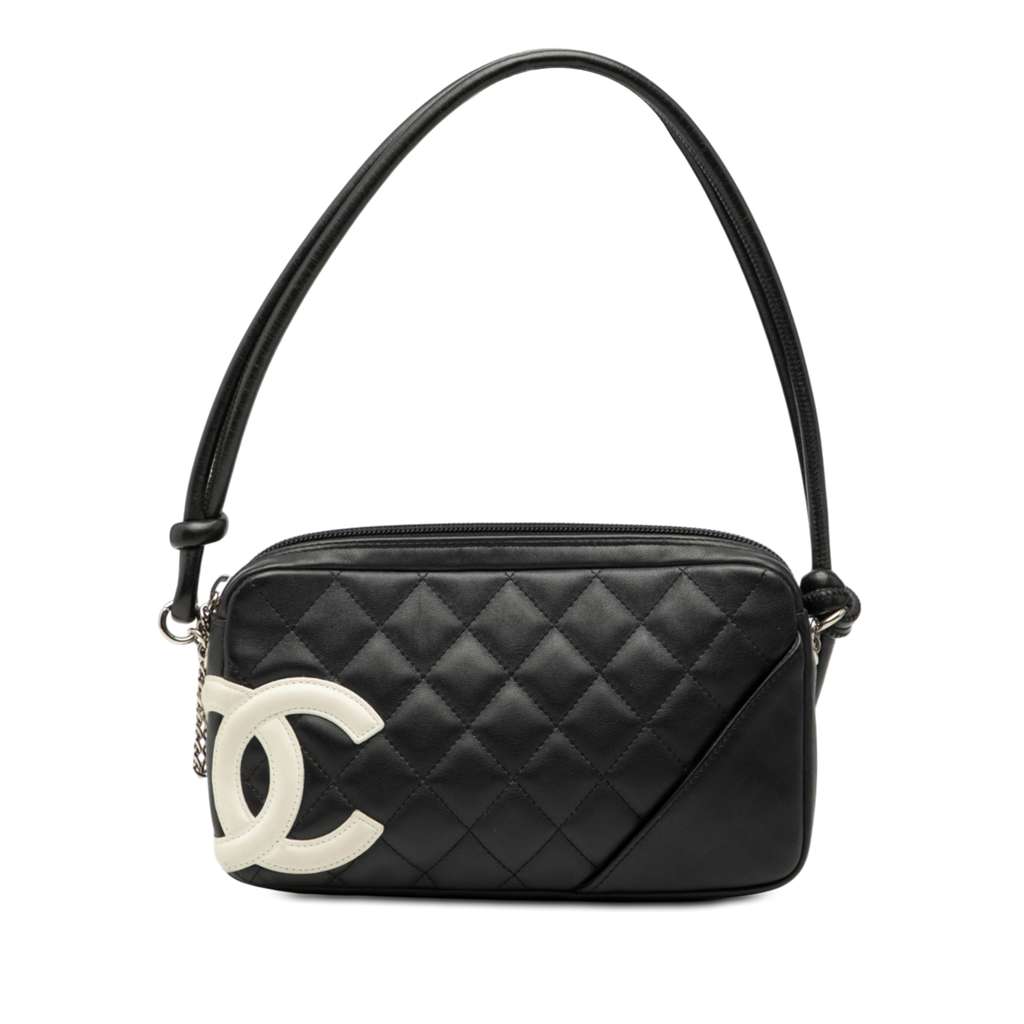 Chanel Quilted Lambskin Cambon Ligne Pochette