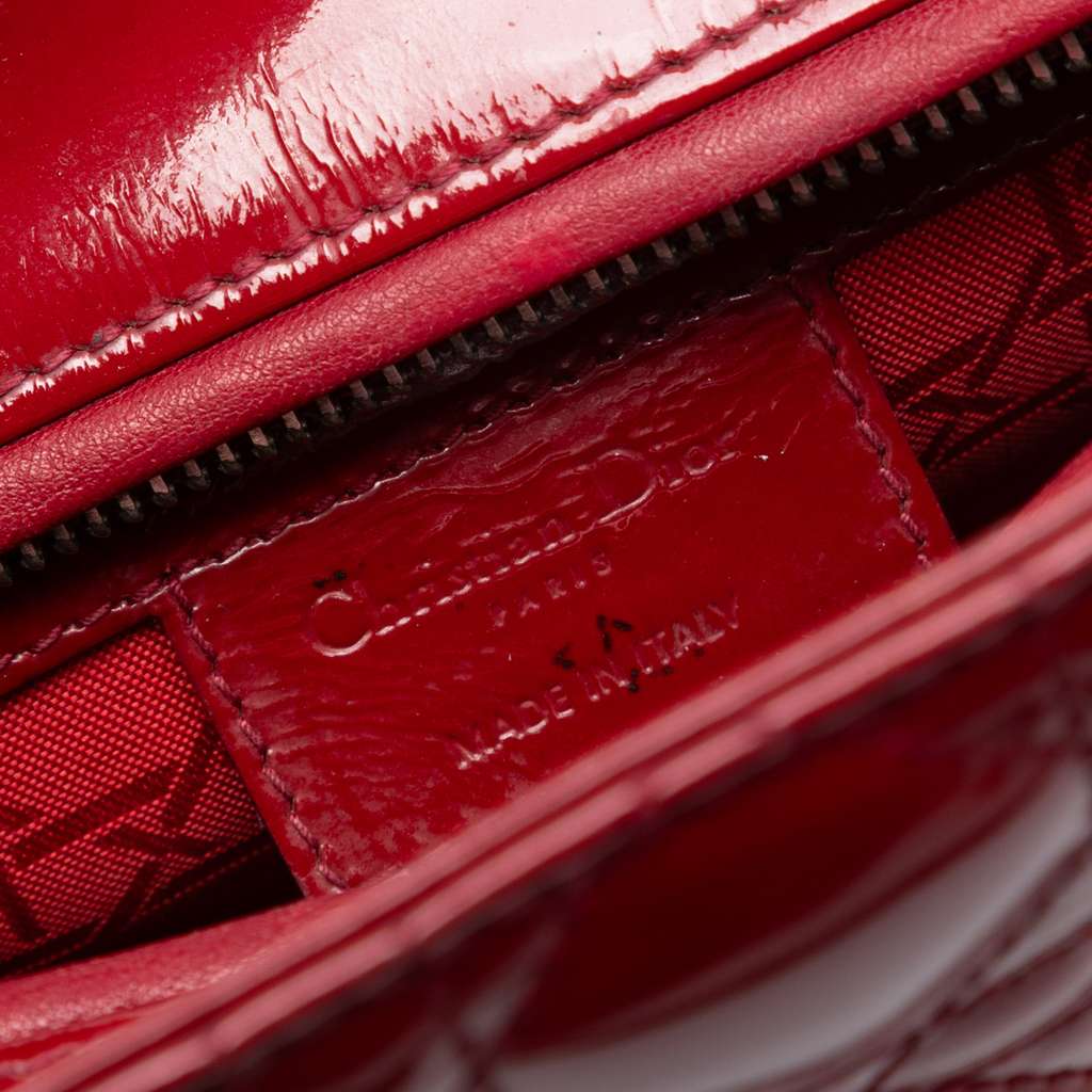 Dior Medium Patent Cannage Lady Dior - 5