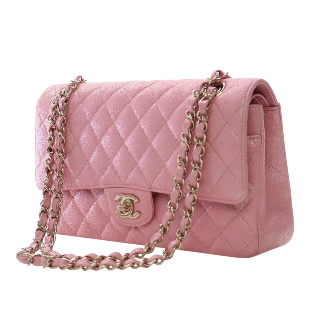 Chanel Medium Classic Iridescent Caviar Double Flap - 3