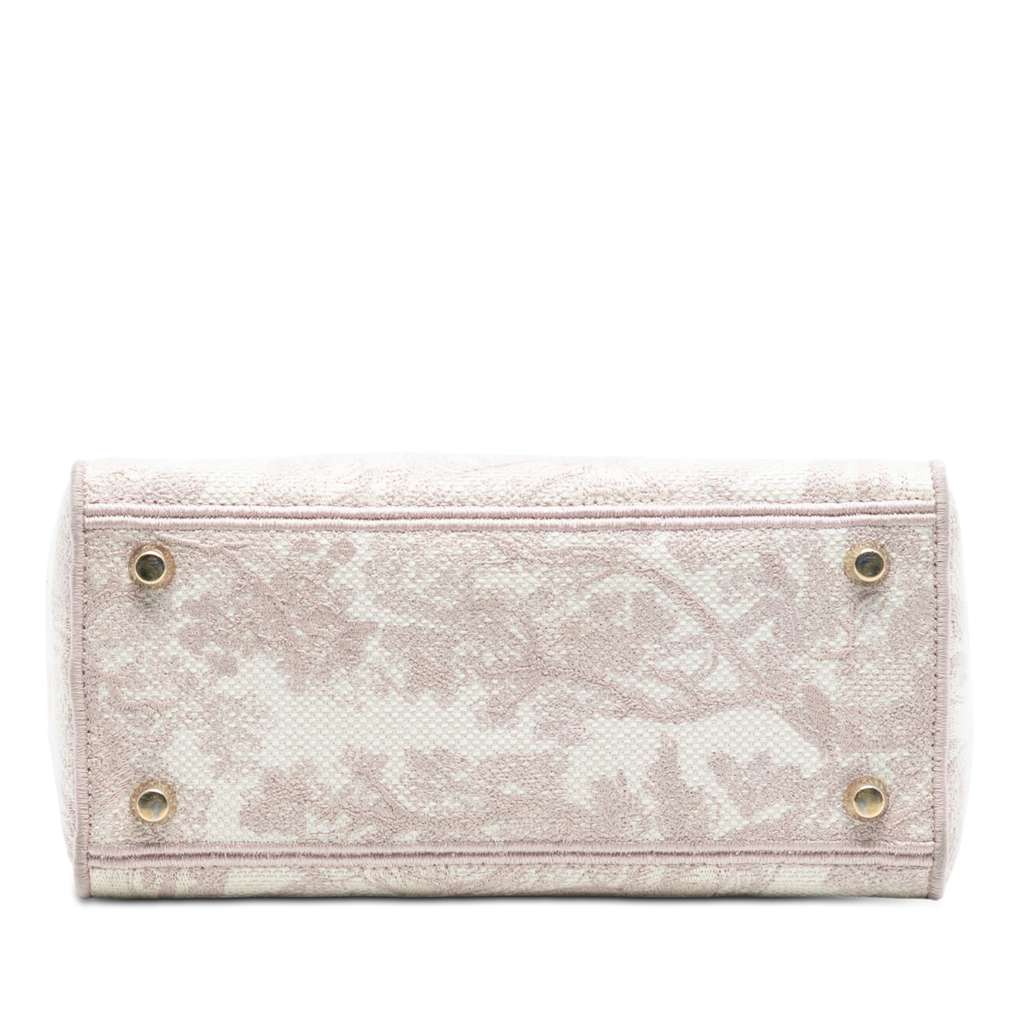 Dior Medium Embroidered Canvas Toile De Jouy Lady D Lite - 3