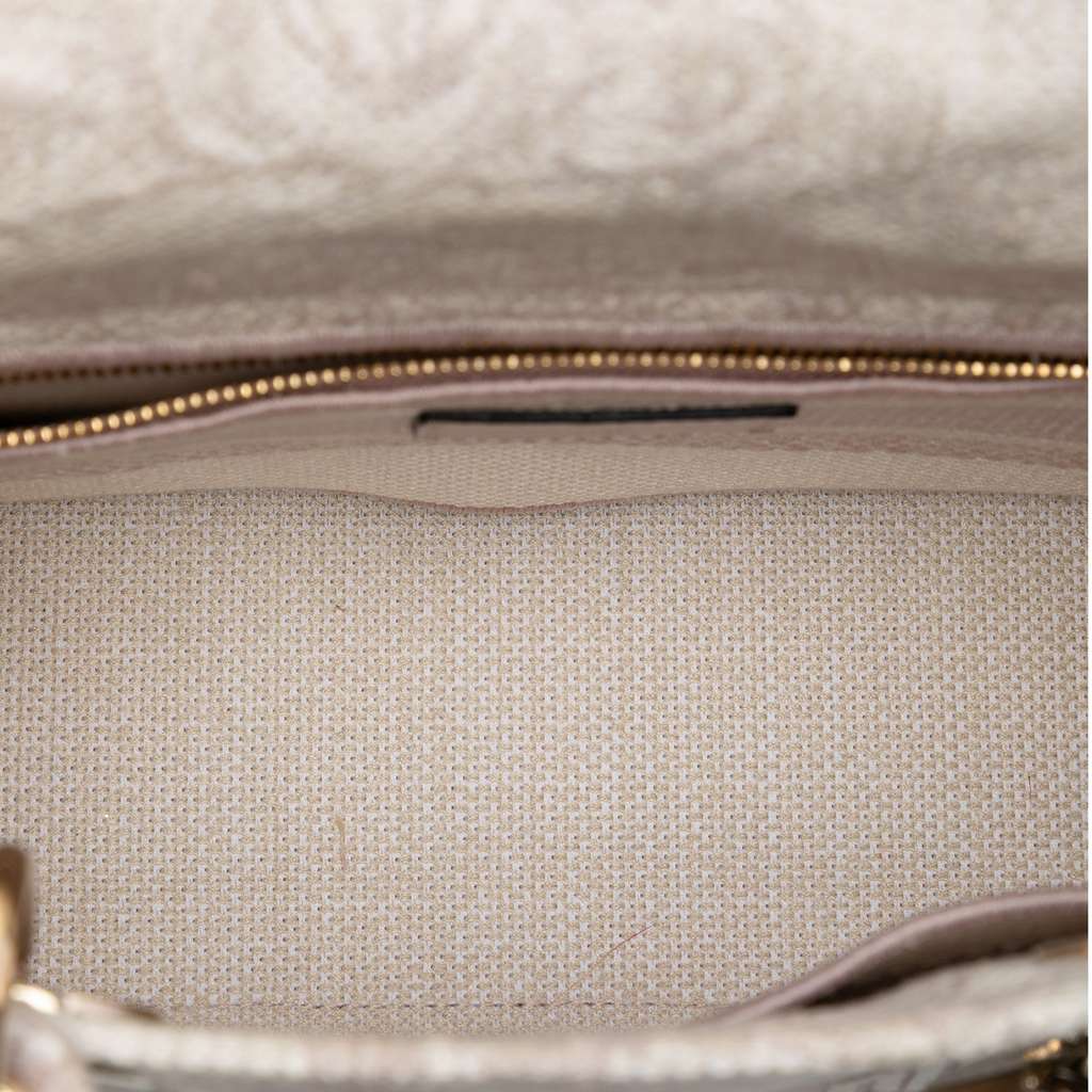 Dior Medium Embroidered Canvas Toile De Jouy Lady D Lite - 4