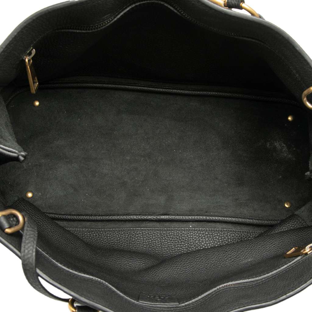 Gucci Large Leather Bright Bit Satchel - 4