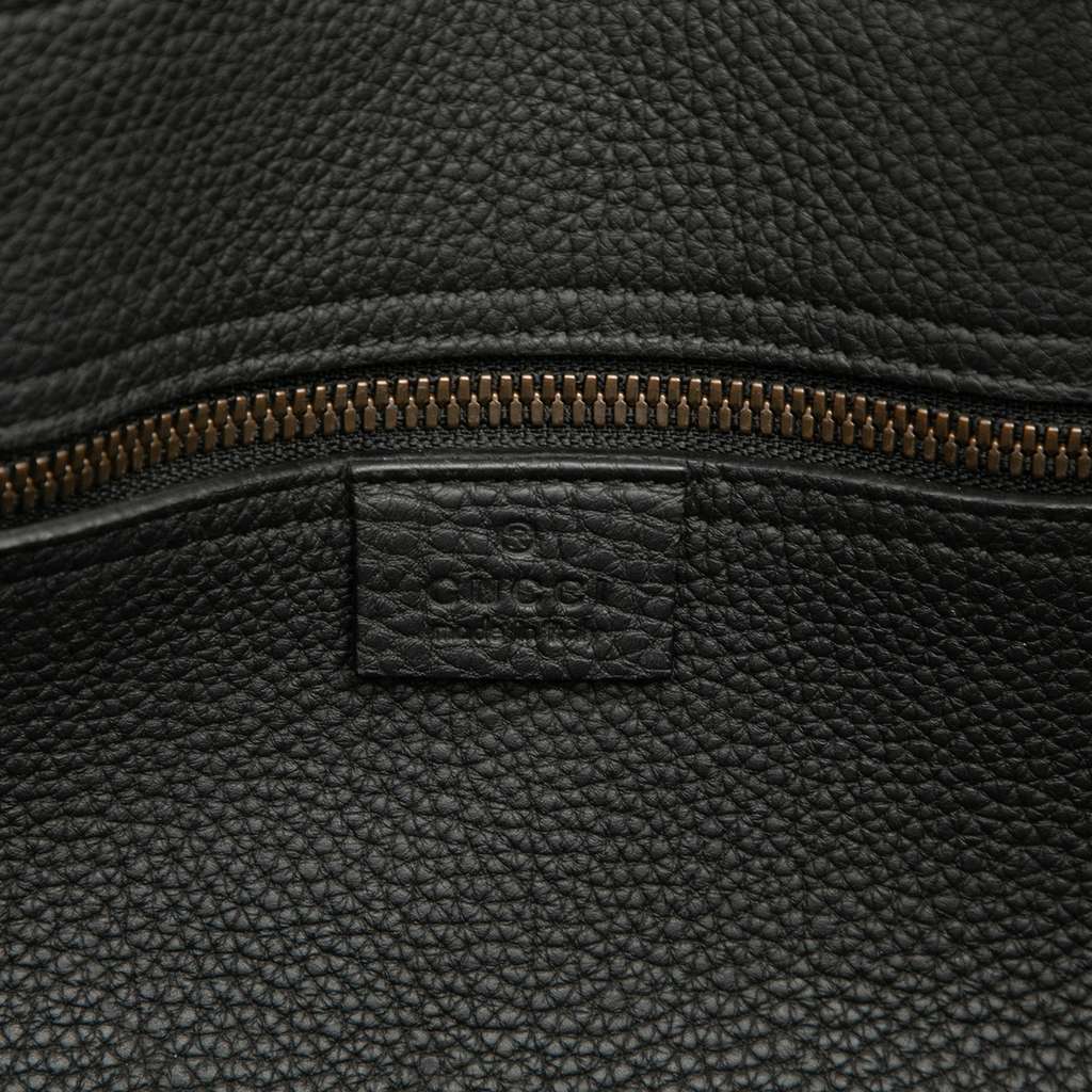 Gucci Large Leather Bright Bit Satchel - 5