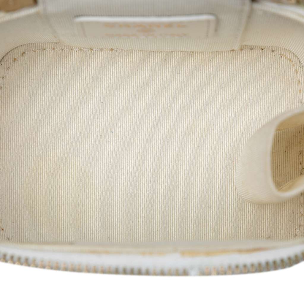 Chanel Mini Quilted Lambskin Camellia Bow Vanity Case with Chain - 4